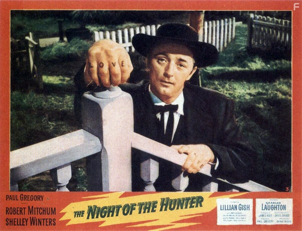 Robert Mitchum in Ночь охотника (1955)