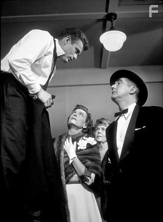James Dean, Jim Backus, and Ann Doran in "Rebel Without A Cause." 1955 Warner / MPTV