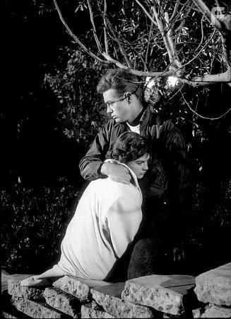 James Dean and Natalie Wood in "Rebel Without A Cause." 1955 Warner / MPTV