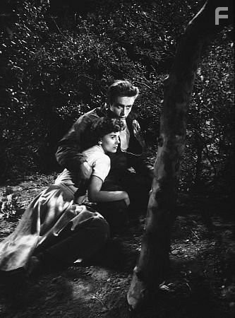 James Dean and Natalie Wood in "Rebel Without A Cause." 1955 Warner / MPTV