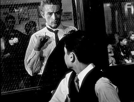 James Dean and Sal Mineo in "Rebel Without A Cause." 1955 Warner / MPTV