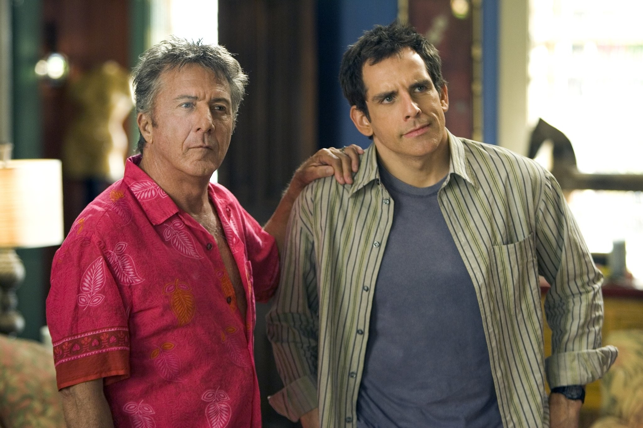 Dustin Hoffman and Ben Stiller in Знакомство с Факерами (2004)