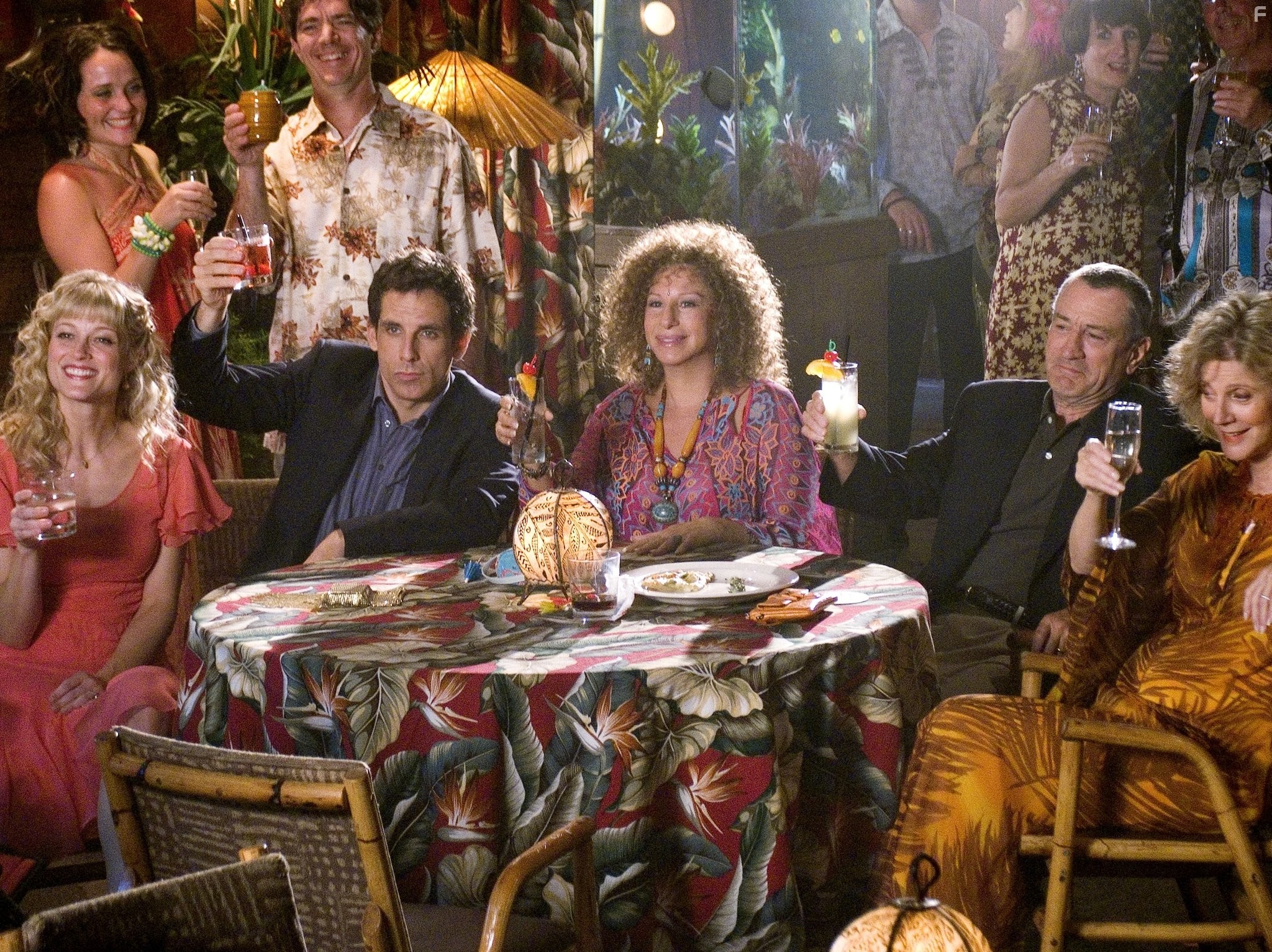 Robert De Niro, Barbra Streisand, Blythe Danner, Teri Polo, and Ben Stiller in Знакомство с Факерами (2004)