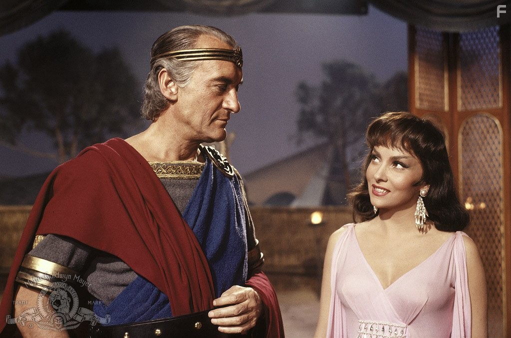 George Sanders and Gina Lollobrigida in Соломон и Шеба (1959)
