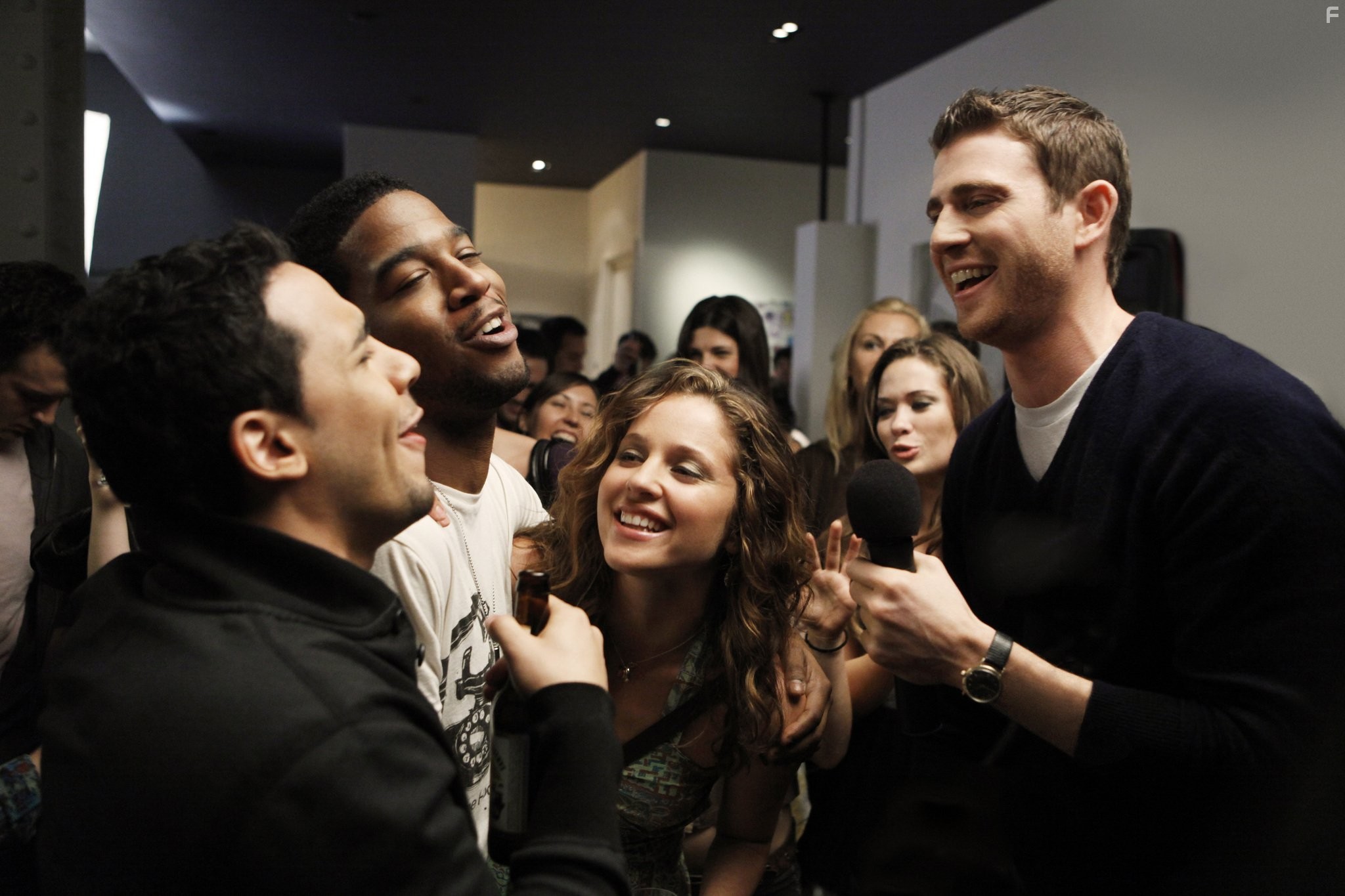 Victor Rasuk, Bryan Greenberg, Margarita Levieva, and Scott Mescudi in Как добиться успеха в Америке (2010)