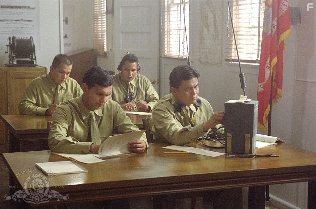 Adam Beach and Roger Willie in Говорящие с ветром (2002)