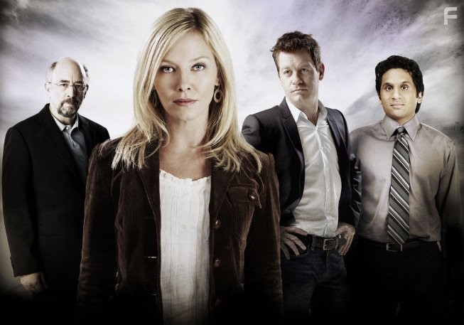 Nic Bishop, Richard Schiff, Kelli Giddish, and Ravi Patel in Past Life (2010)