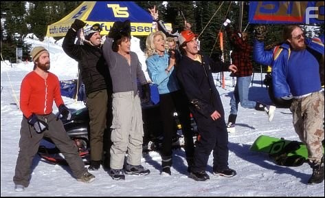 Victoria Silvstedt, David Denman, Zach Galifianakis, Derek Hamilton, and Jason London in Отмороженные (2001)
