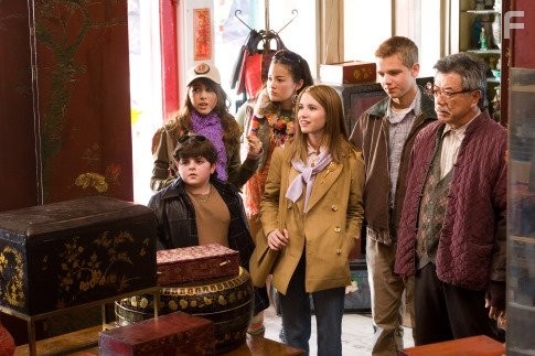 Emma Roberts, Max Thieriot, Josh Flitter, Daniella Monet, and Kelly Vitz in Нэнси Дрю (2007)