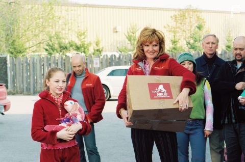 Pictured:  Nikki (Kirsten Olson), Nikki's Coach (Mark Hird), Nikki's Mom (Connie Ray), Tiffany (Jocelyn Lai), Tiffany's Coach (Roy Bradshaw), Tiffany's Dad (Paul Sun-Hyung Lee).