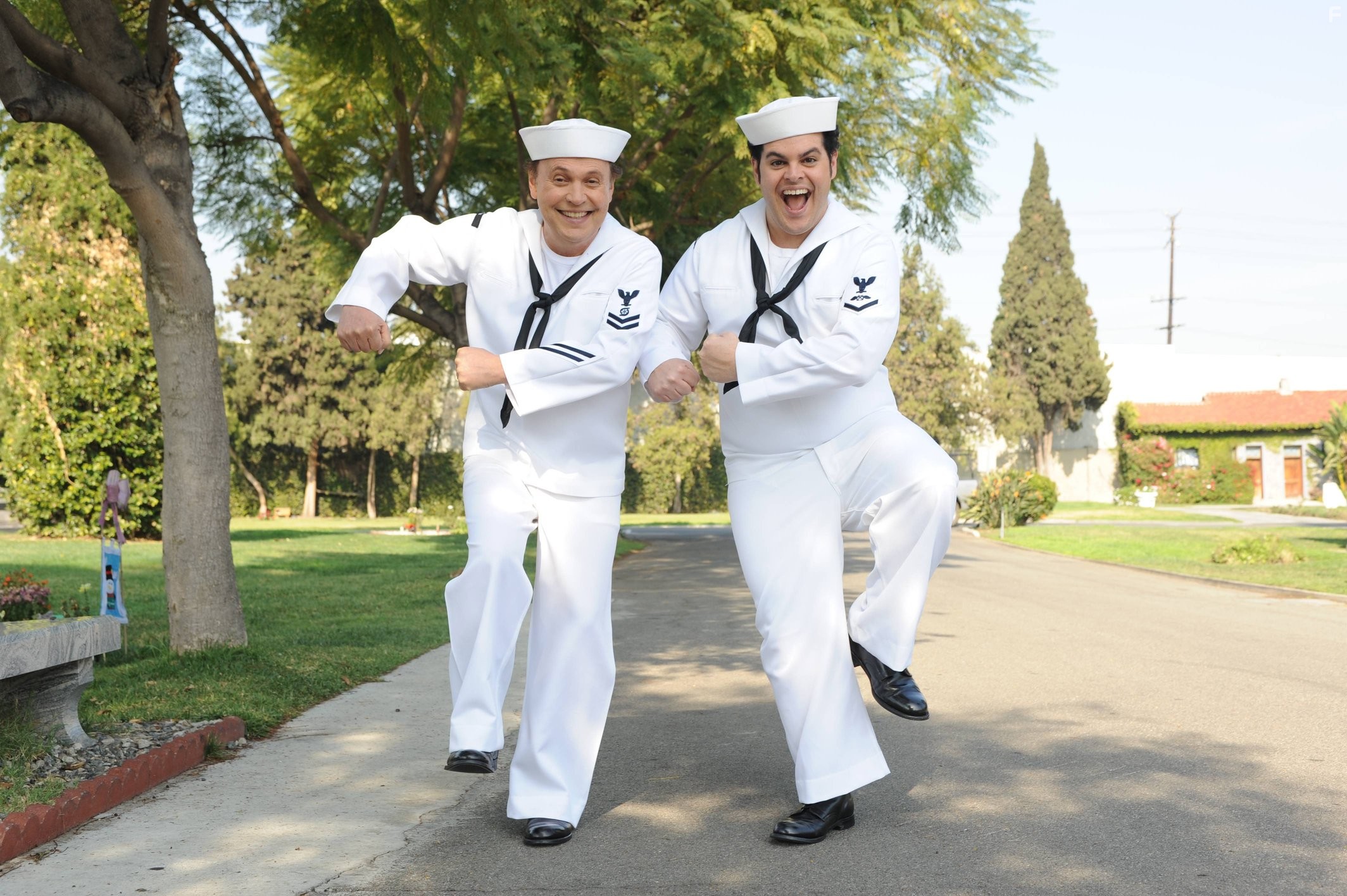 Billy Crystal and Josh Gad in The Comedians (2015)