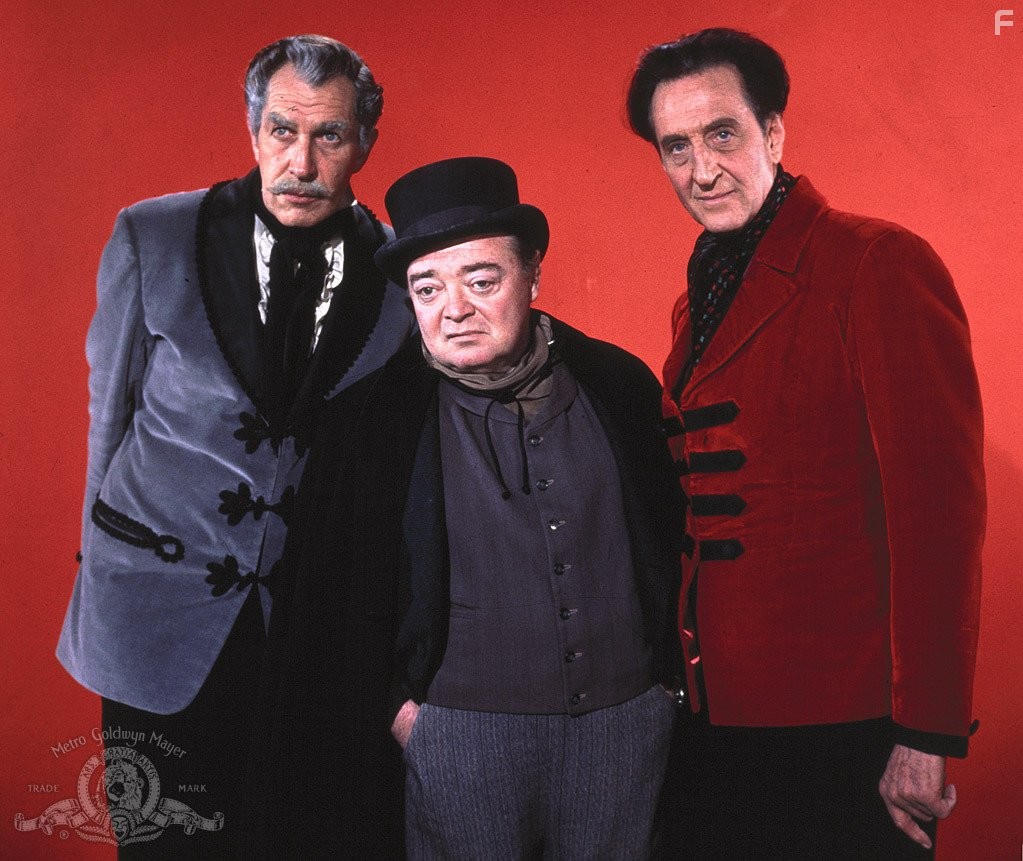 Peter Lorre, Vincent Price, and Basil Rathbone in Истории ужасов (1962)