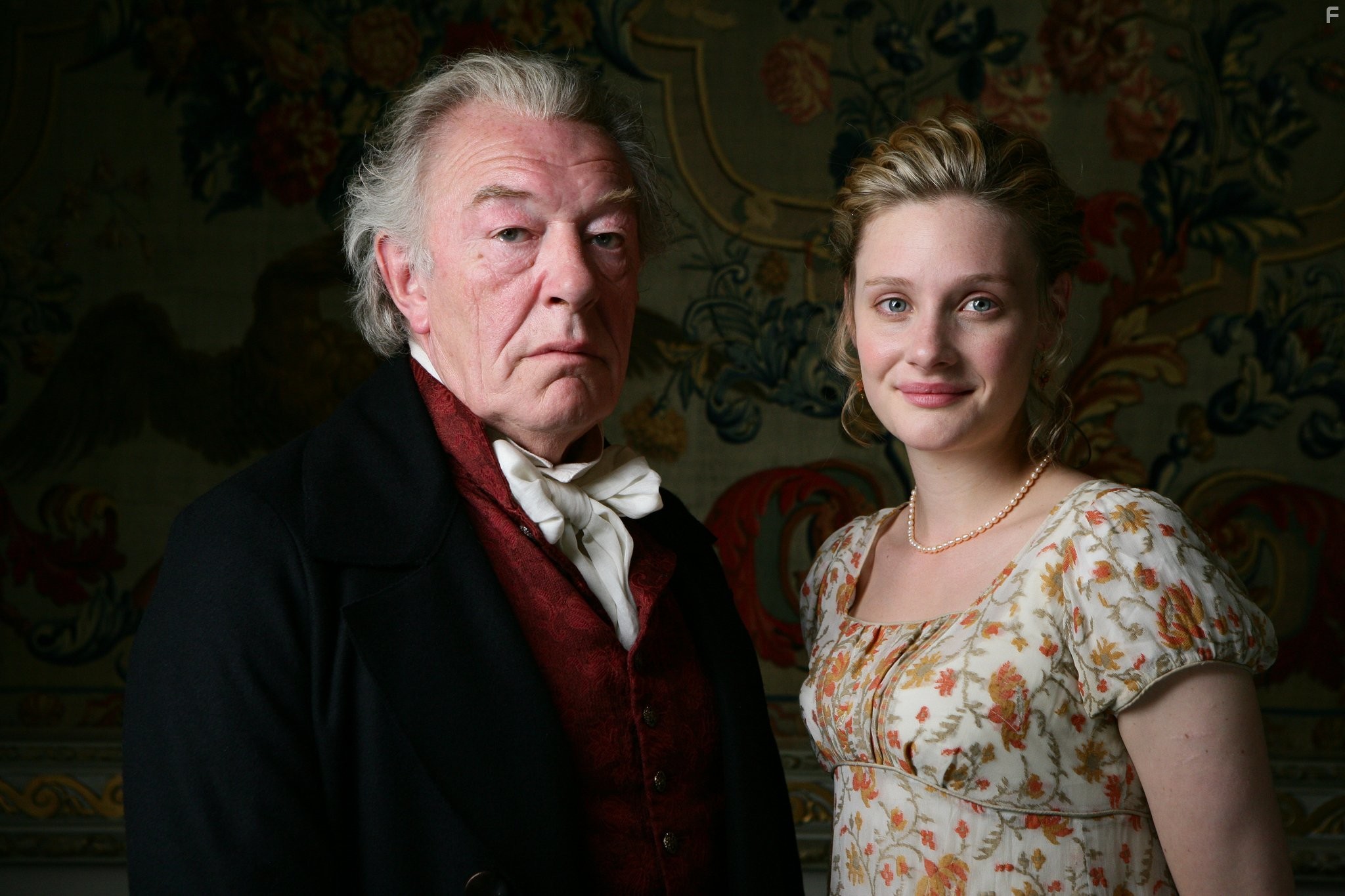 Michael Gambon and Romola Garai in Эмма (2009)