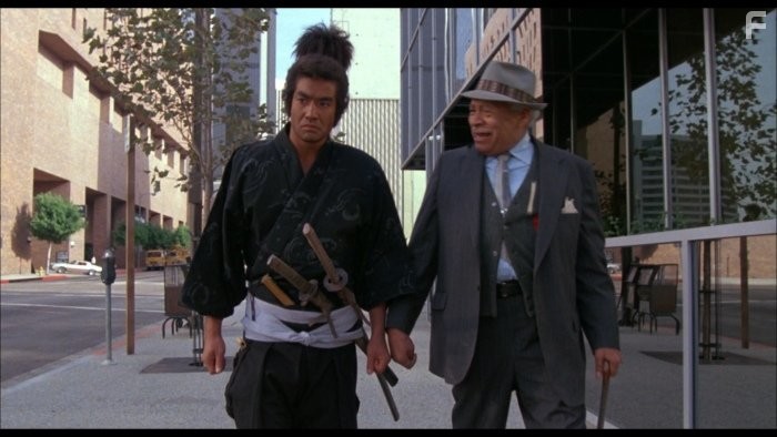 Hiroshi Fujioka and Charles Lampkin in Ghost Warrior (1984)