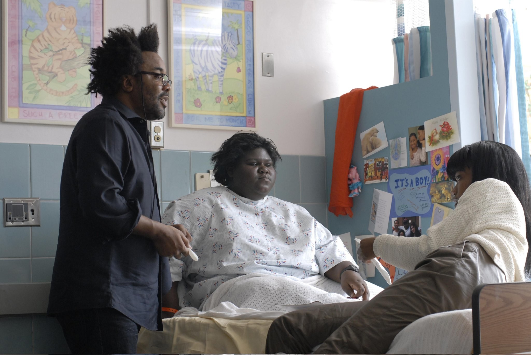 Lee Daniels, Gabourey Sidibe, and Xosha Roquemore in Сокровище (2009)