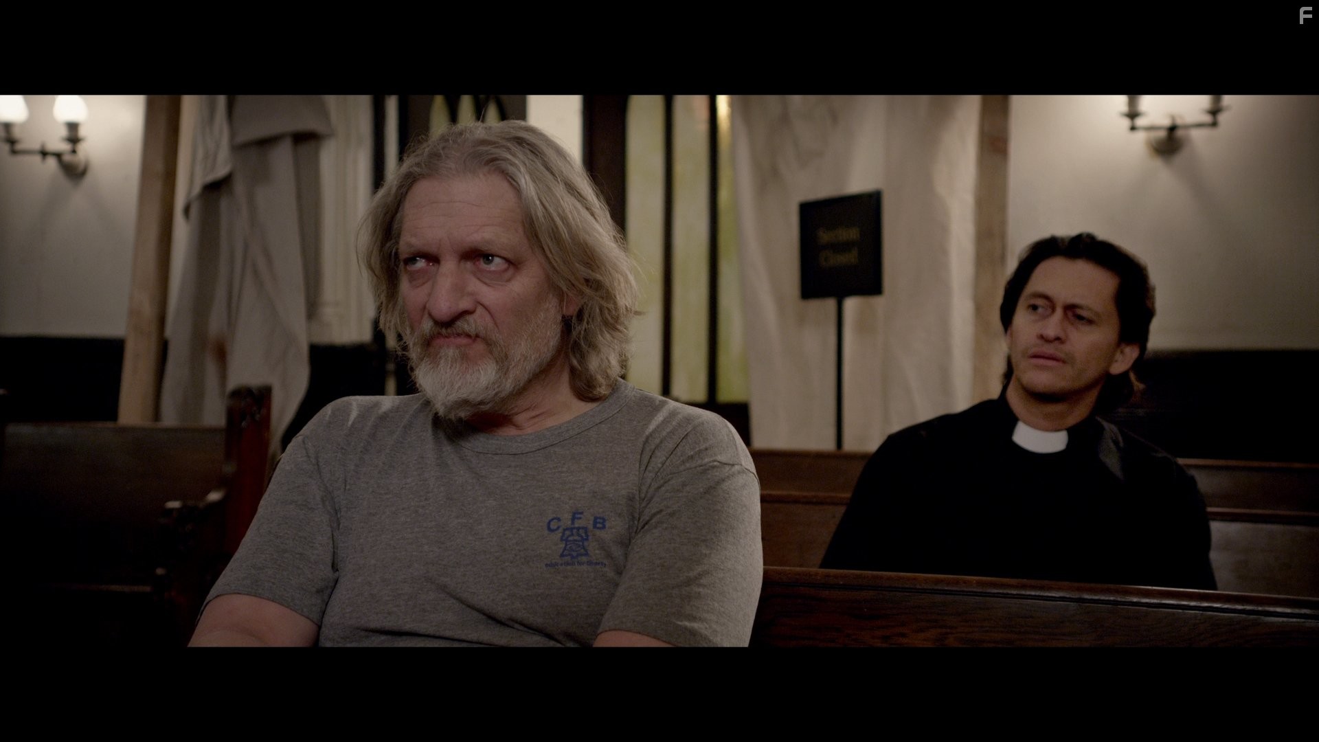 Clancy Brown and Clifton Collins Jr. in Hellbenders (2012)