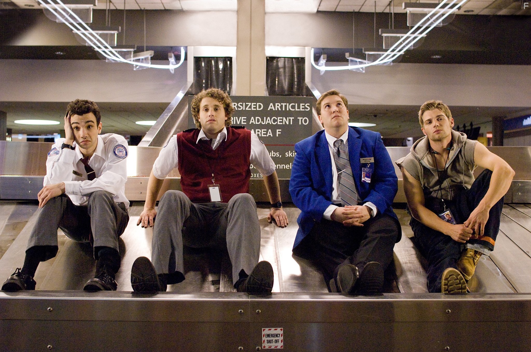 Jay Baruchel, Mike Vogel, Nate Torrence, and T.J. Miller in Слишком крута для тебя (2010)