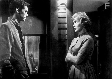 "Psycho," Anthony Perkins and Janet Leigh.