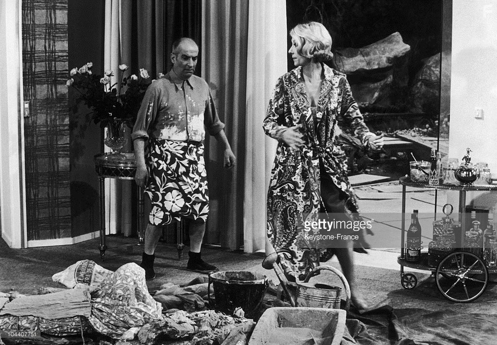 Louis de Fun?s and Claude Gensac in Джо (1971)