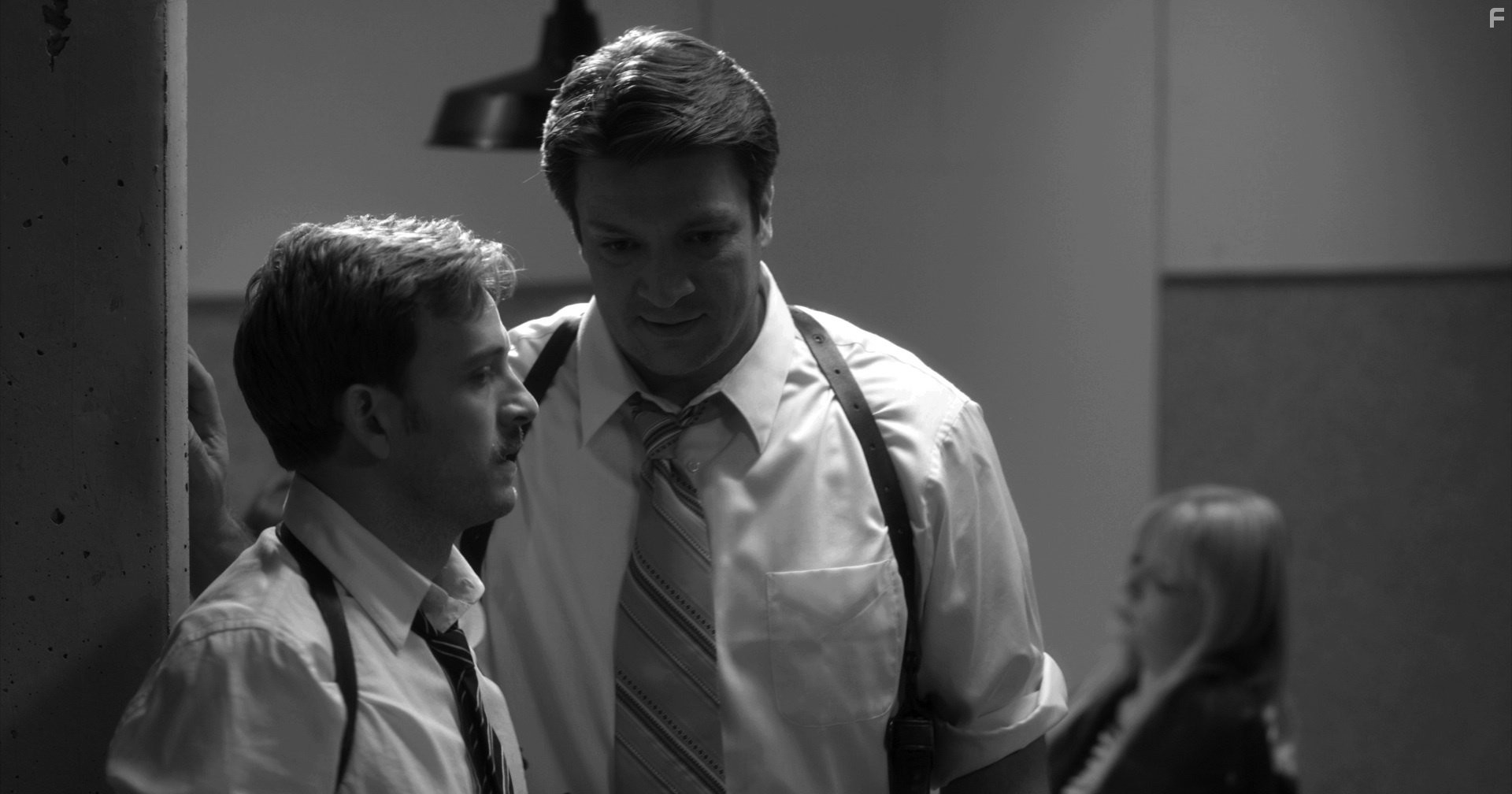 Nathan Fillion and Tom Lenk in Много шума из ничего (2012)