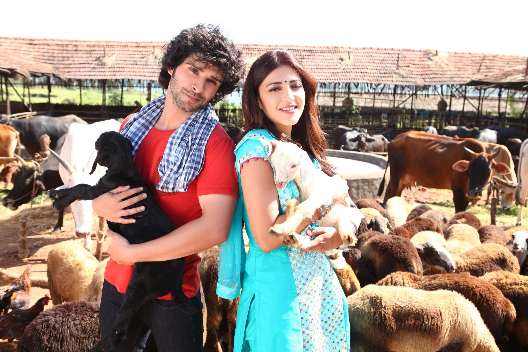 Shruti Haasan and Girish Taurani in Рамая, ты вернёшься (2013)