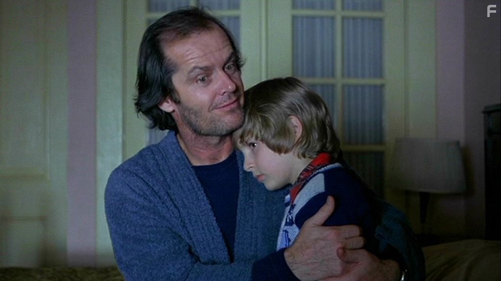 Jack Nicholson and Danny Lloyd in Сияние (1980)