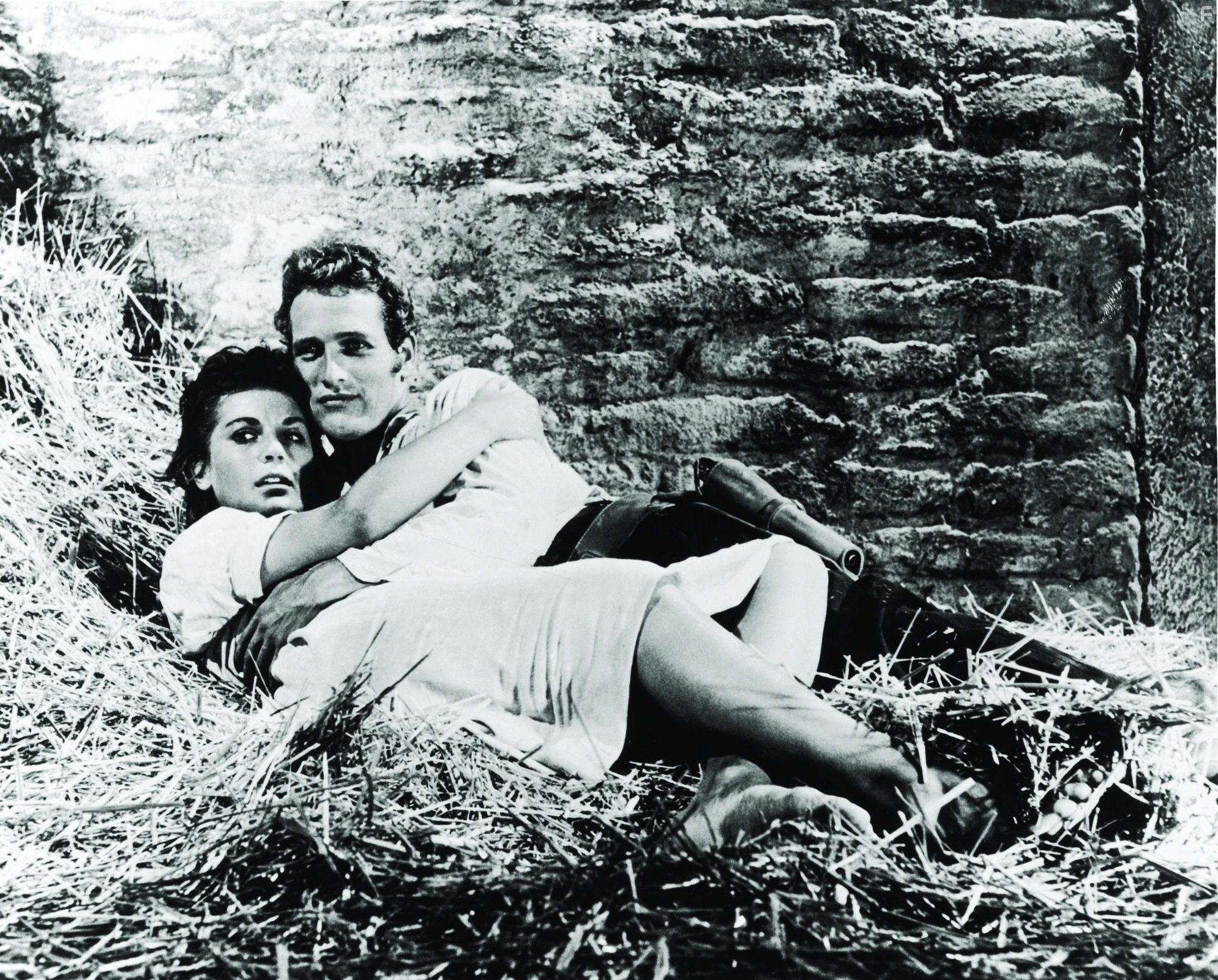 Paul Newman and Lita Milan in Пистолет в левой руке (1958)