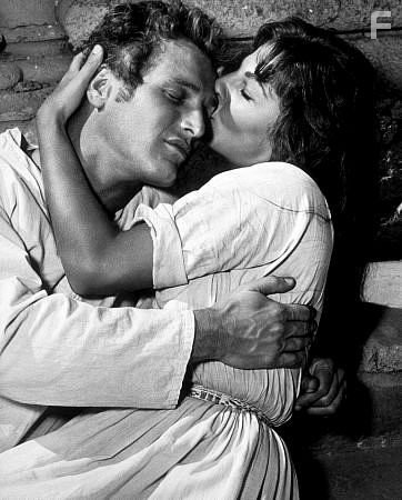 Paul Newman and Lita Milan in "The Left Handed Gun," 1958.