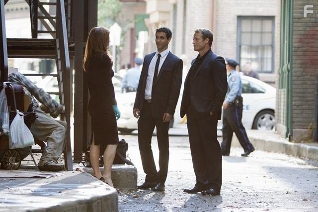 Dana Delany, Mark Valley, and Elyes Gabel in Следствие по телу (2011)