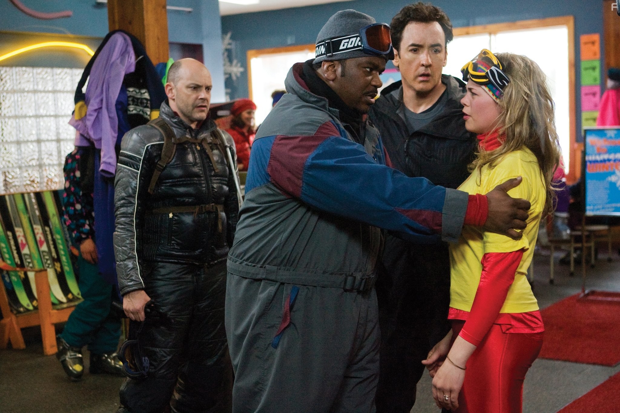 John Cusack, Craig Robinson, and Rob Corddry in Машина времени в джакузи (2010)