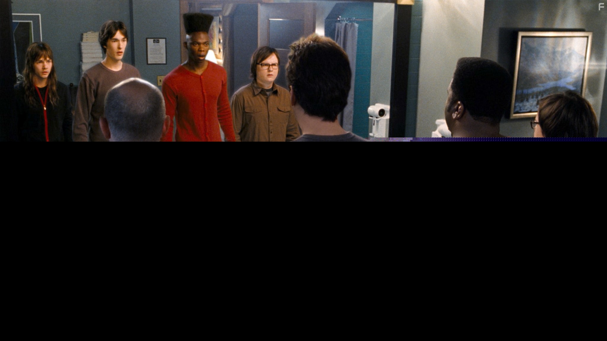 John Cusack, Clark Duke, Craig Robinson, Rob Corddry, and Brook Bennett in Машина времени в джакузи (2010)