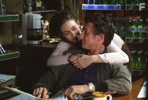 Sean Penn and Emmy Rossum in Таинственная река (2003)