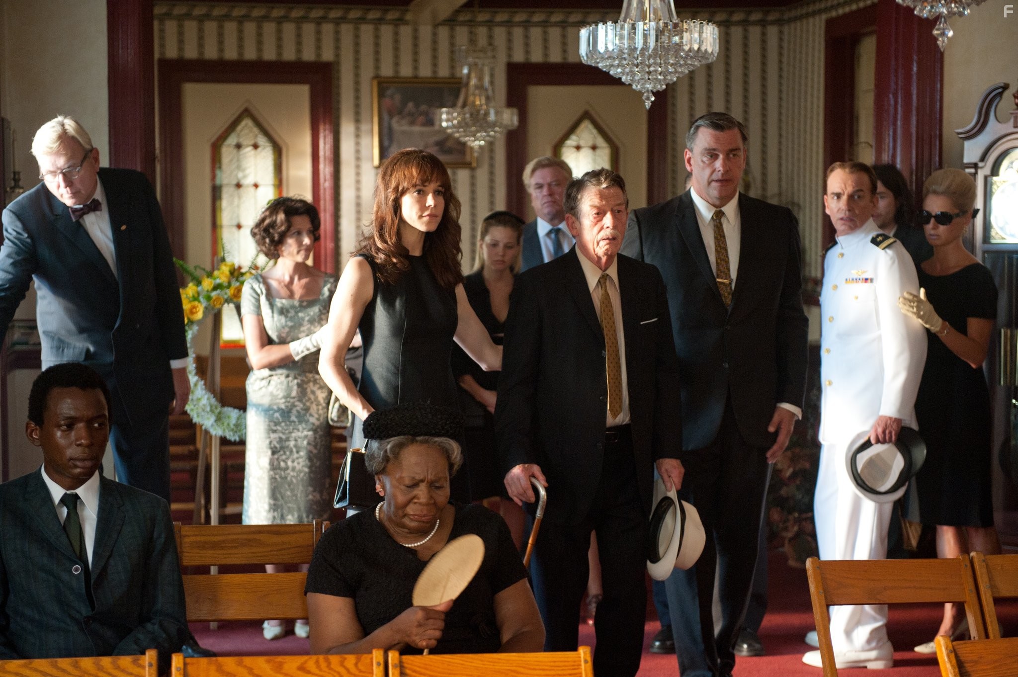 John Hurt, Billy Bob Thornton, and Frances O'Connor in Машина Джейн Мэнсфилд (2012)