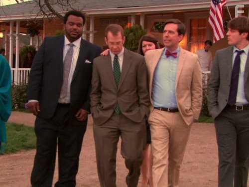 Paul Lieberstein, Craig Robinson, and Ed Helms in Офис (2005)