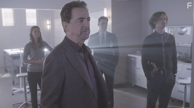 Joe Mantegna, Thomas Gibson, A.J. Cook, and Matthew Gray Gubler in Мыслить как преступник (2005)