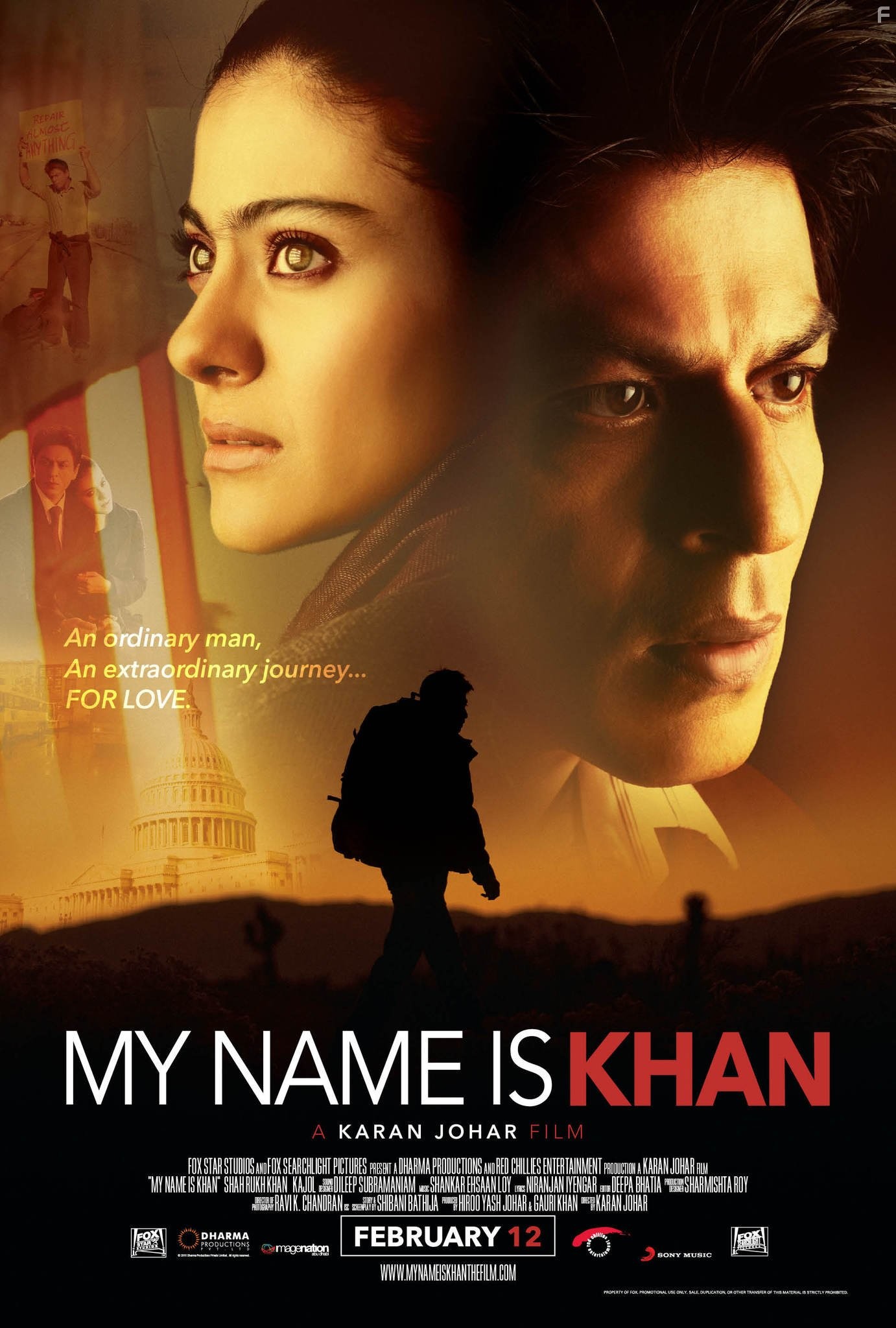 Kajol and Shah Rukh Khan in Меня зовут Кхан (2010)