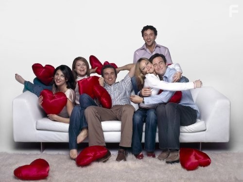 Sarah Alexander, Gina Bellman, Jack Davenport, Kate Isitt, Ben Miles, and Richard Mylan in Любовь на шестерых (2000)