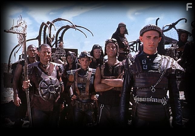 Stuart Halusz, Elena Mandalis, and Denis Moore in Thunderstone (1999)