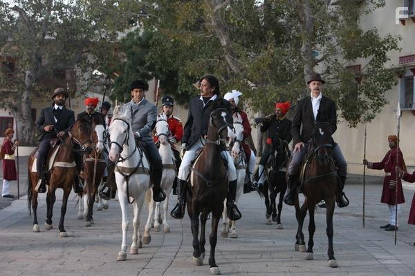 Jackie Shroff, Salman Khan, William Chubb, Singh Surendra, and Armen Grayg in Veer (2010)