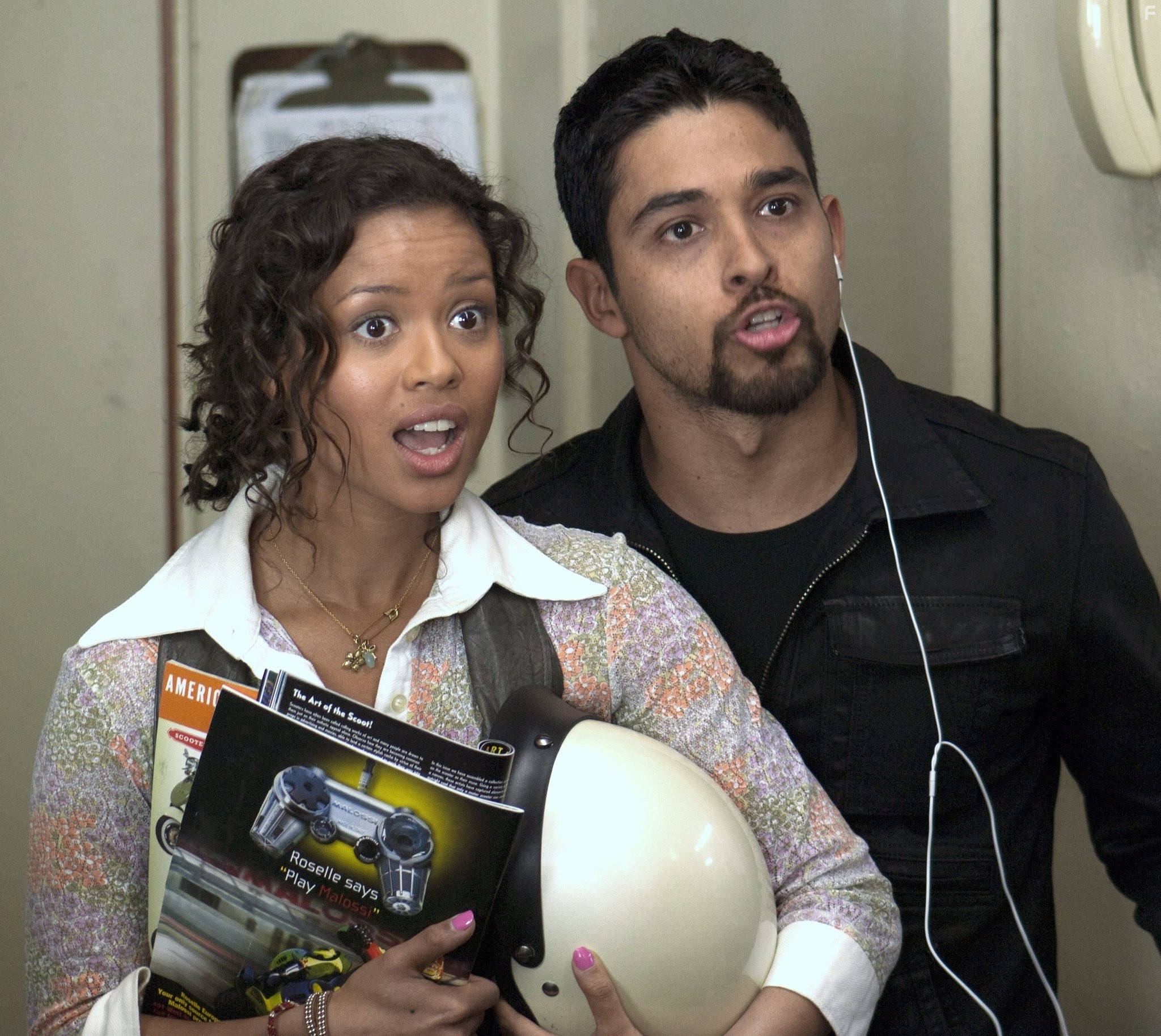 Wilmer Valderrama and Gugu Mbatha-Raw in Ларри Краун (2011)