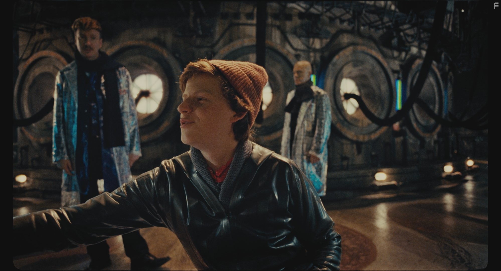 David Thewlis, Christoph Waltz, and Lucas Hedges in Теорема Zero (2013)