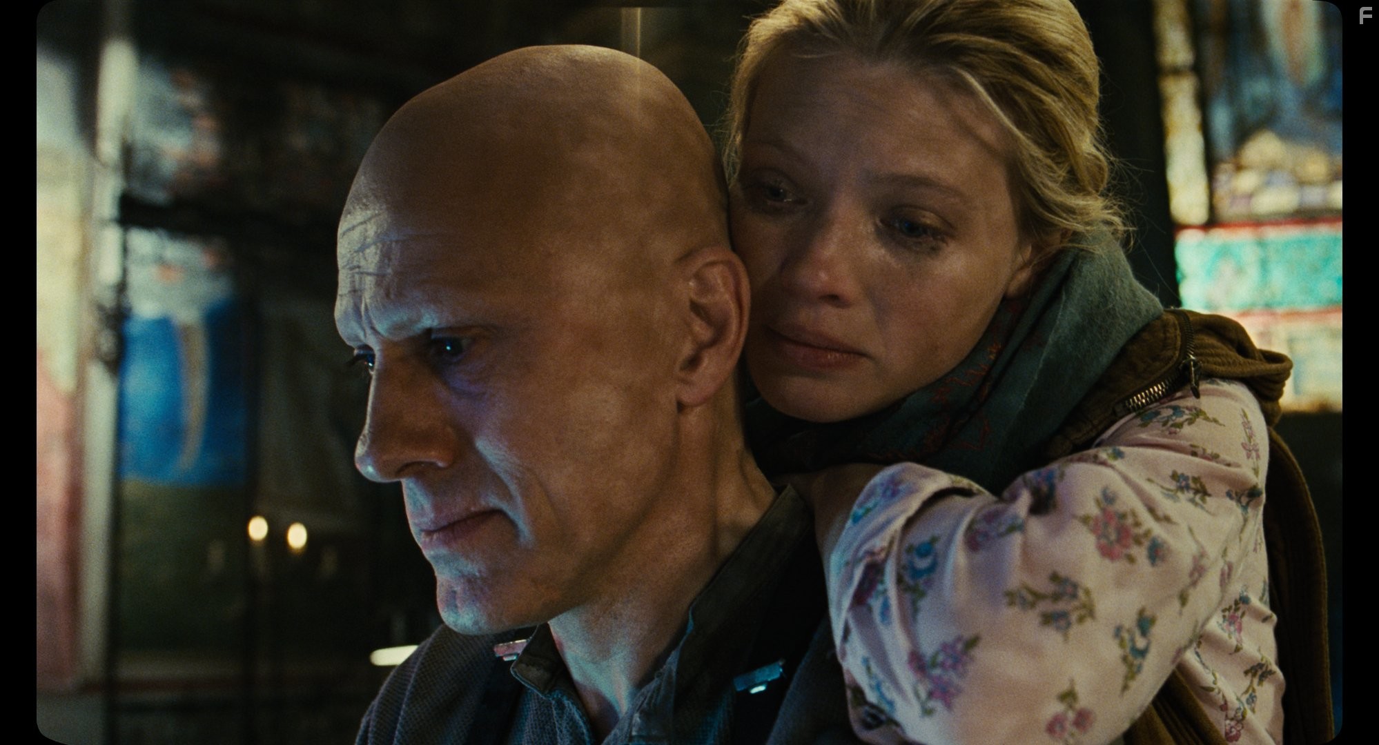 M?lanie Thierry and Christoph Waltz in Теорема Zero (2013)