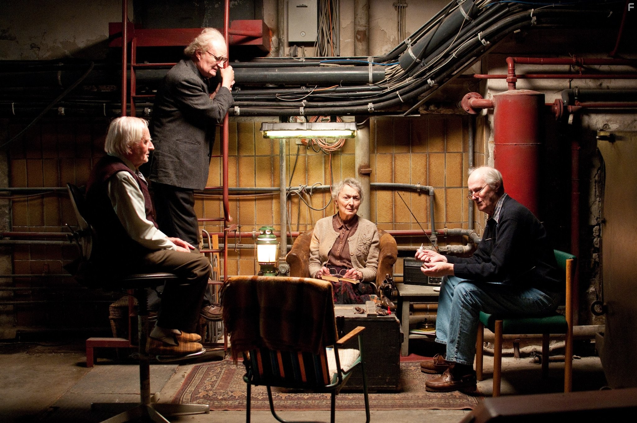Jim Broadbent, Robert Fyfe, Ralph Riach, and Amanda Walker in Облачный атлас (2012)