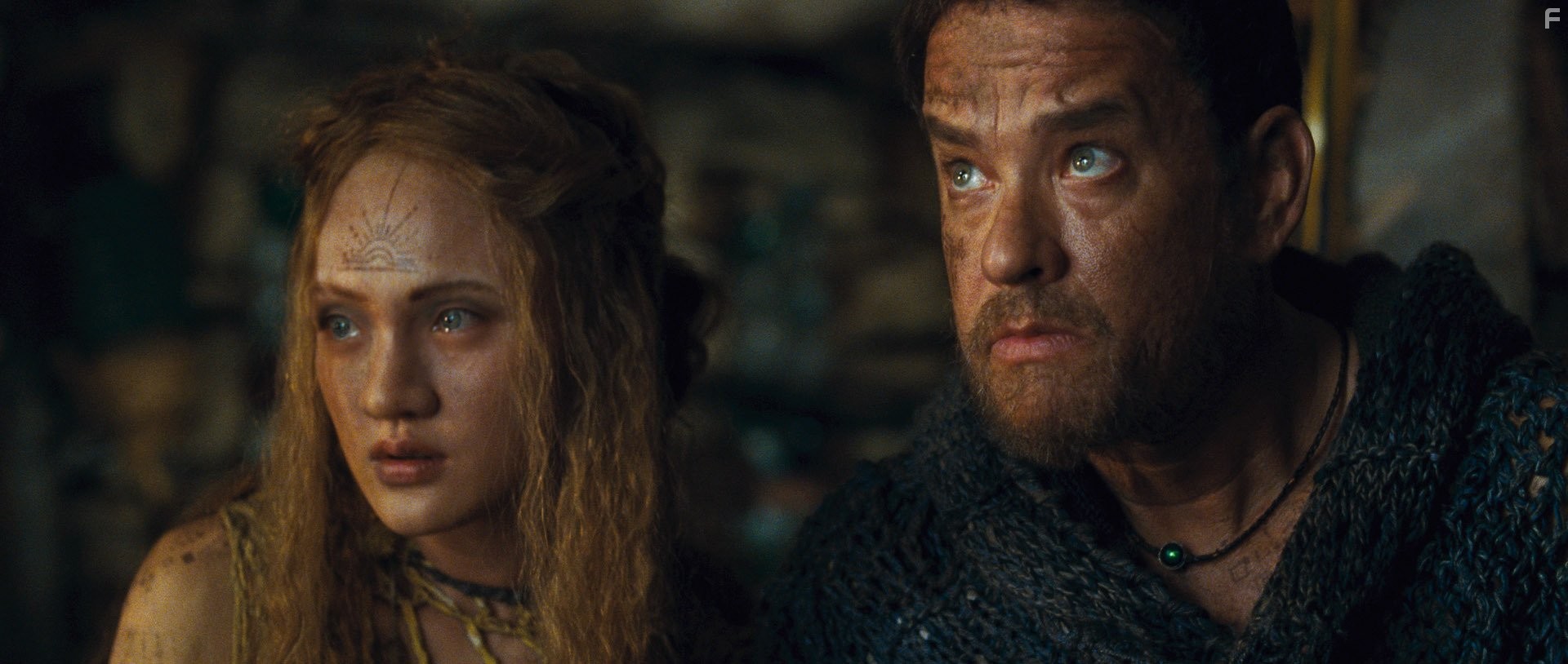 Tom Hanks and Xun Zhou in Облачный атлас (2012)