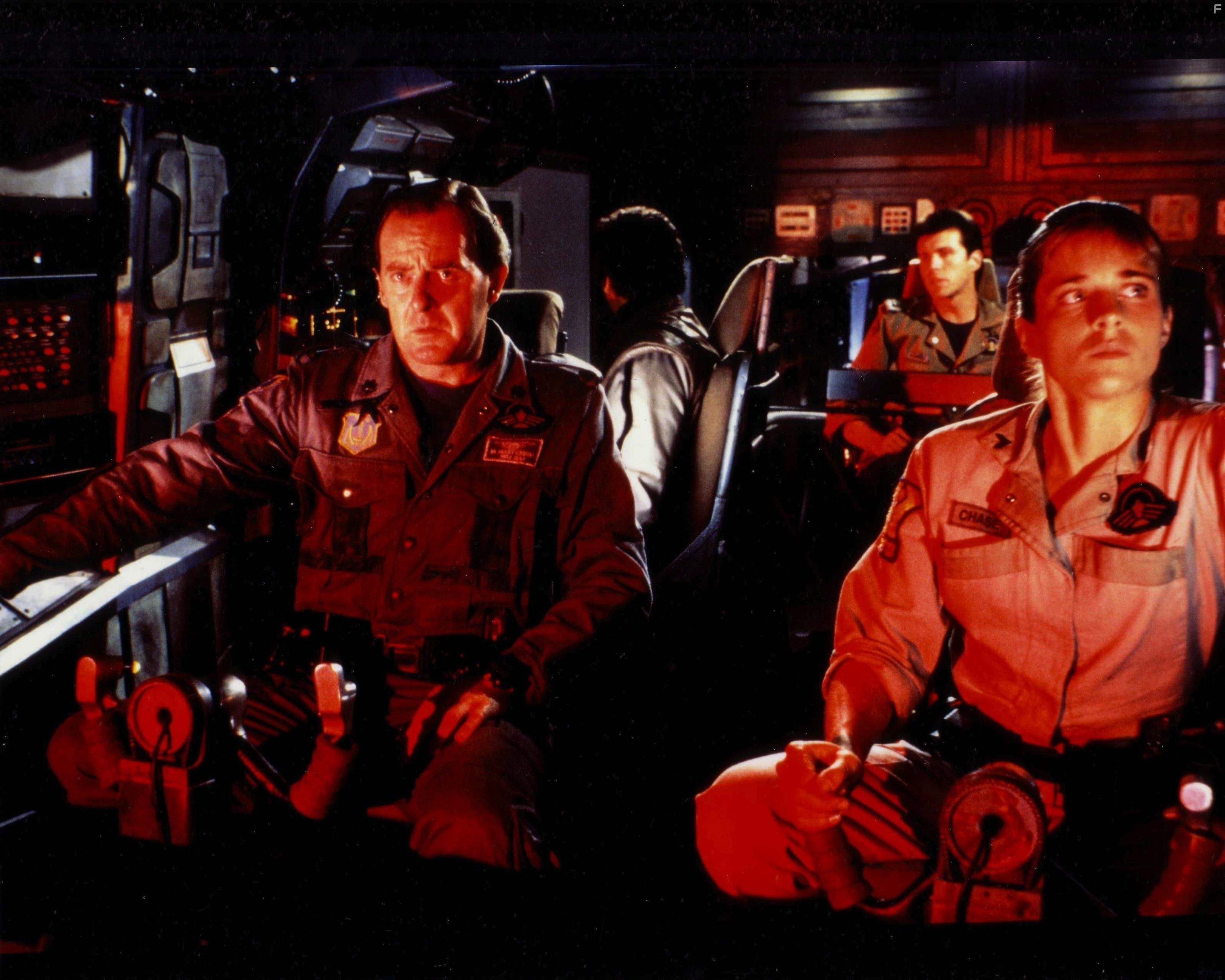Tim Dunigan, Peter MacNeill, and Jessica Steen in Captain Power and the Soldiers of the Future (1987)