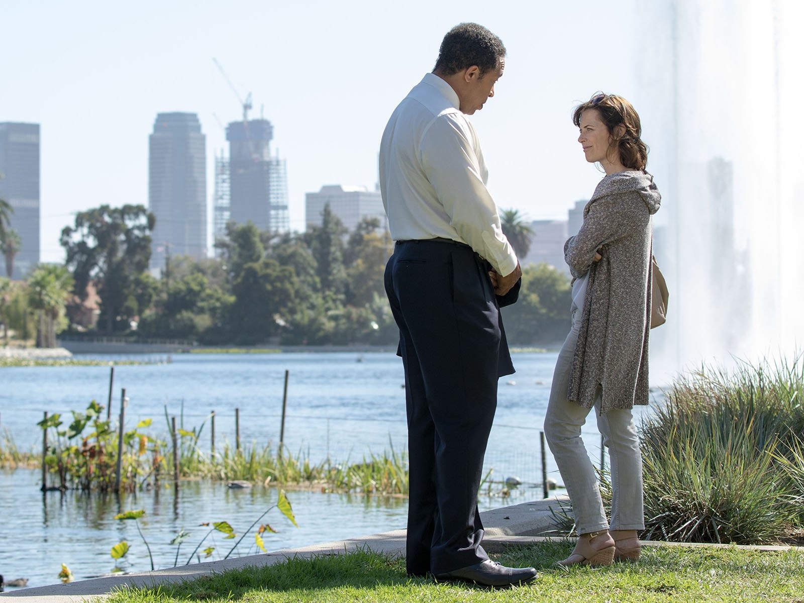 John Eddins and Sarah Clarke in Босх (2014)