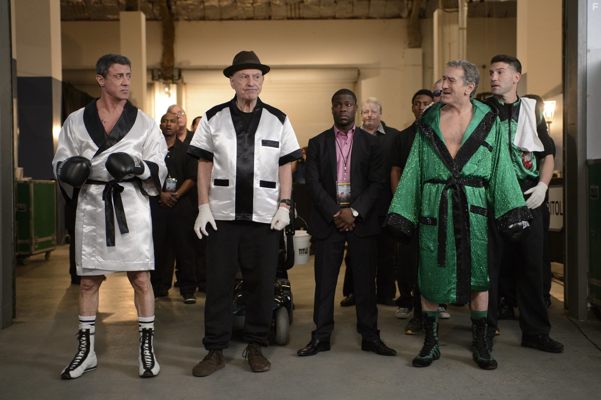 Robert De Niro, Sylvester Stallone, Alan Arkin, Kevin Hart, and Jon Bernthal in Забойный реванш (2013)