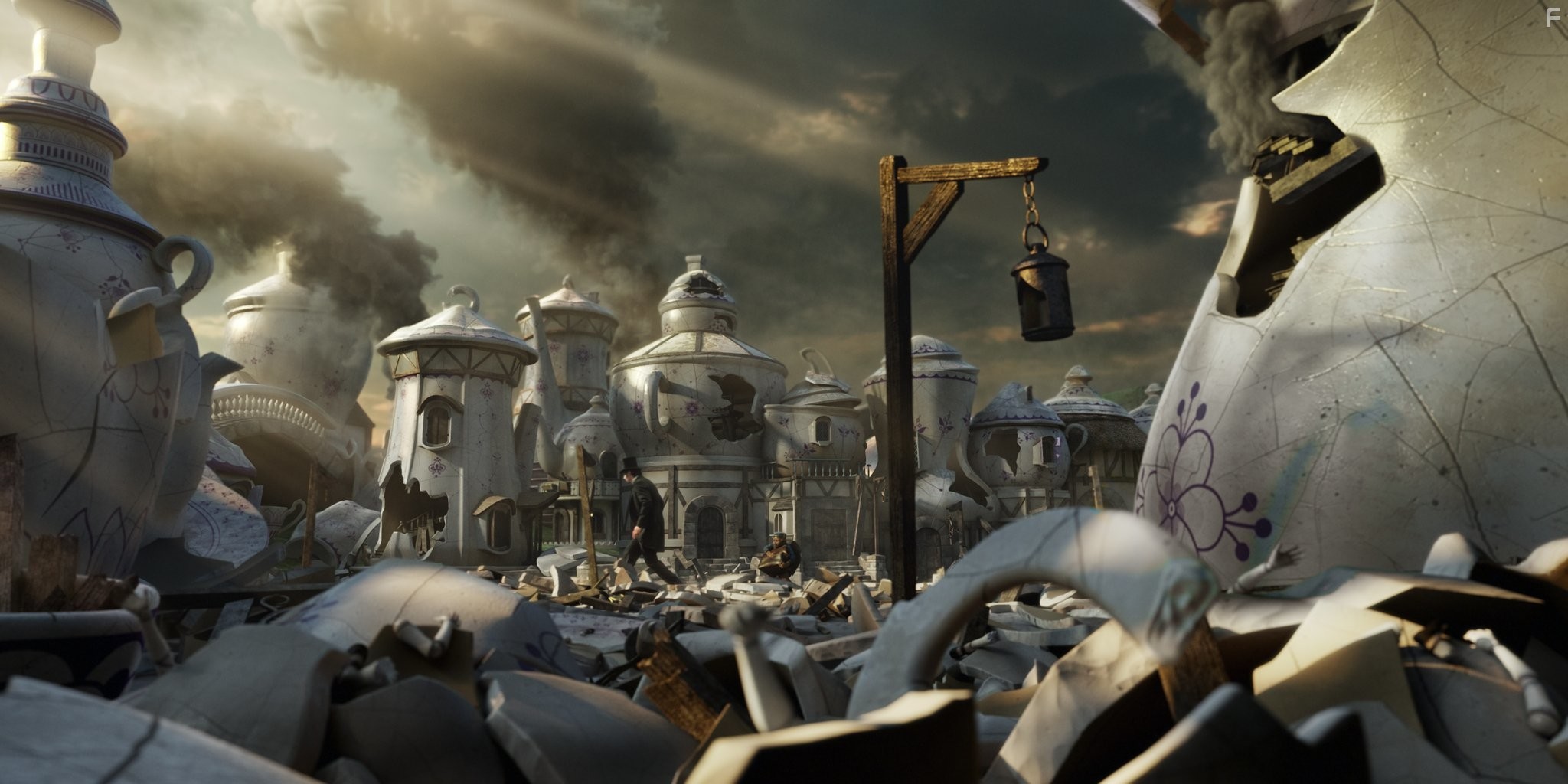 Zach Braff and James Franco in Оз: Великий и Ужасный (2013)