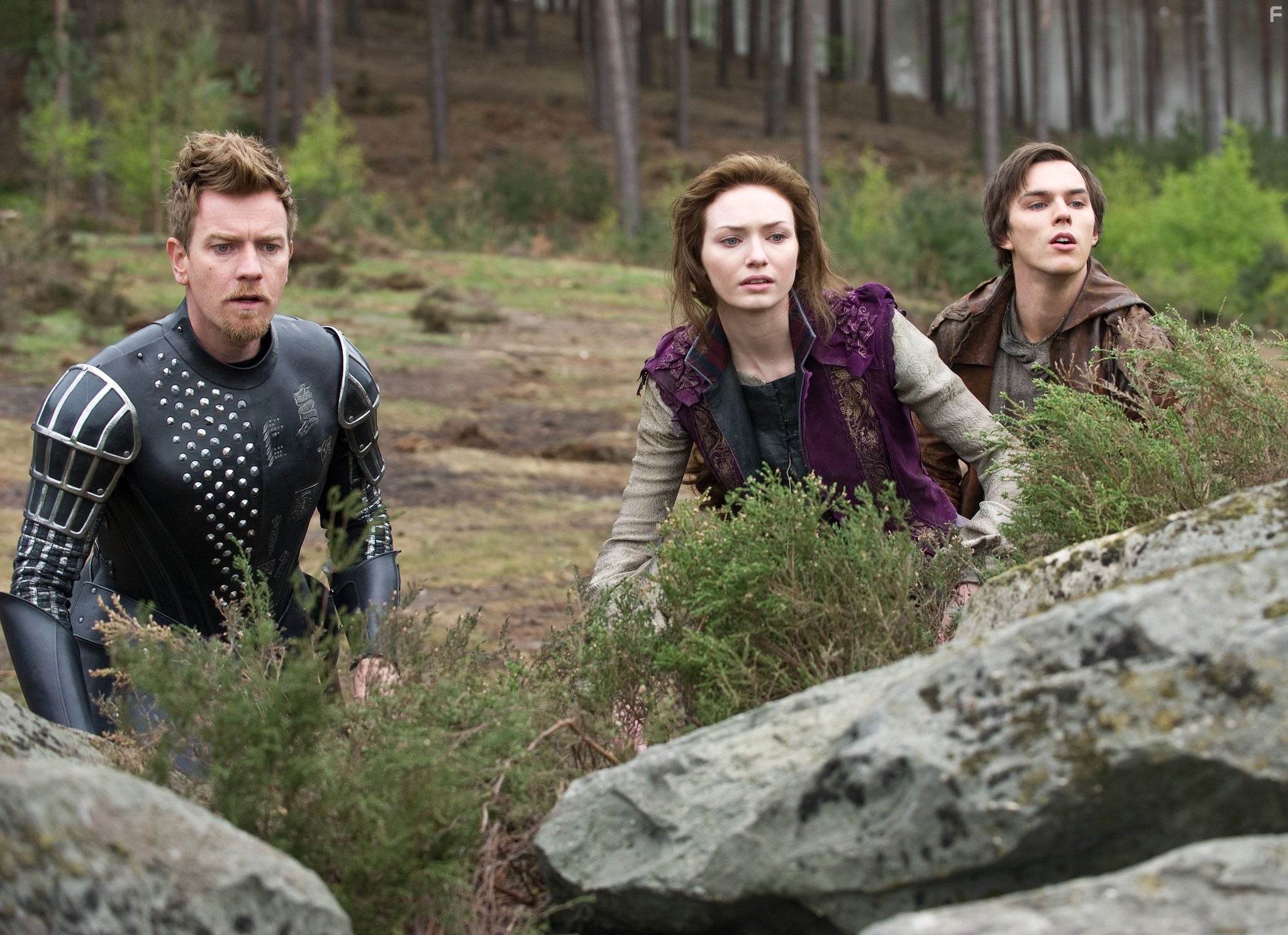 Ewan McGregor, Nicholas Hoult, and Eleanor Tomlinson in Джек - покоритель великанов (2013)