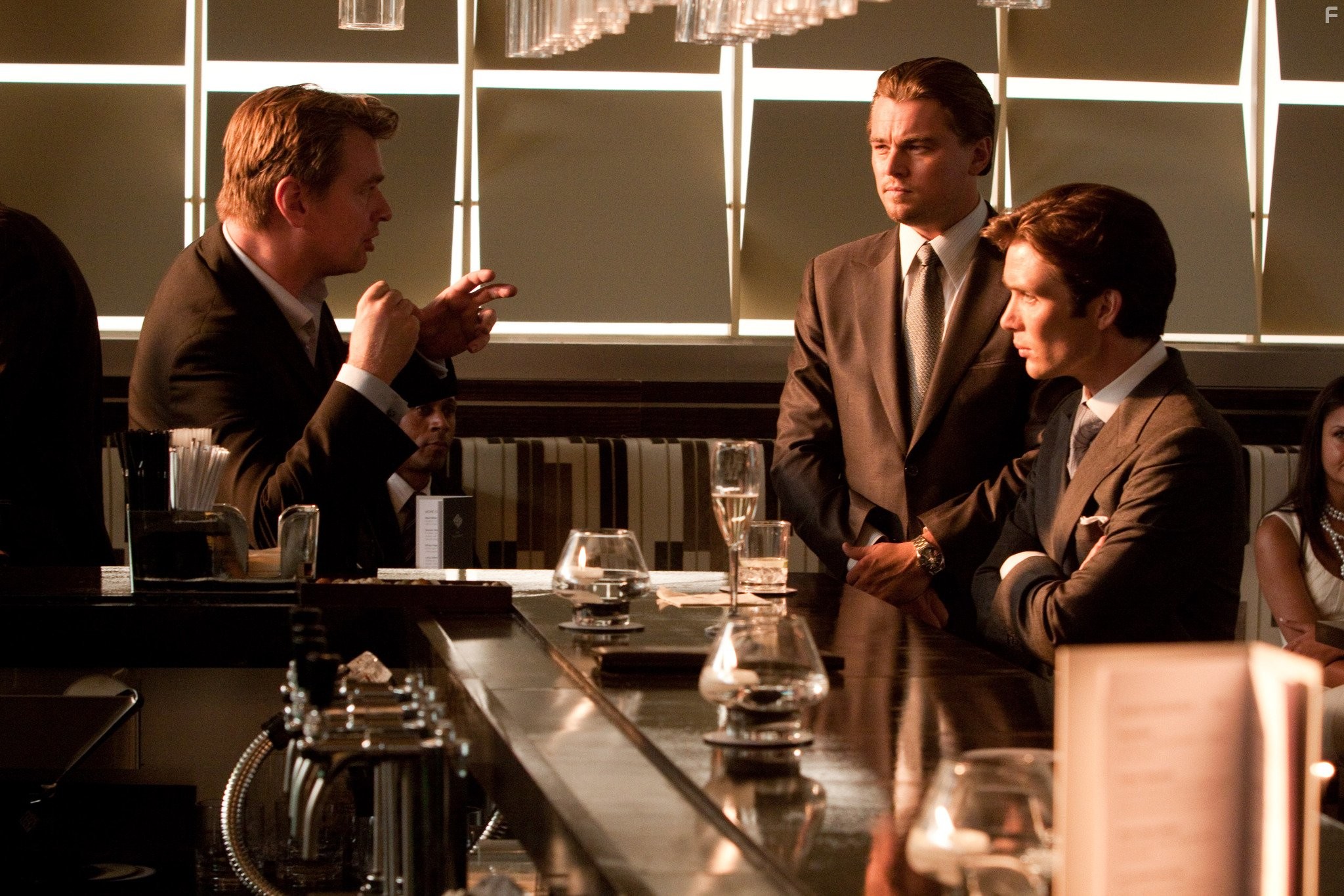Leonardo DiCaprio, Cillian Murphy, and Christopher Nolan in Начало (2010)